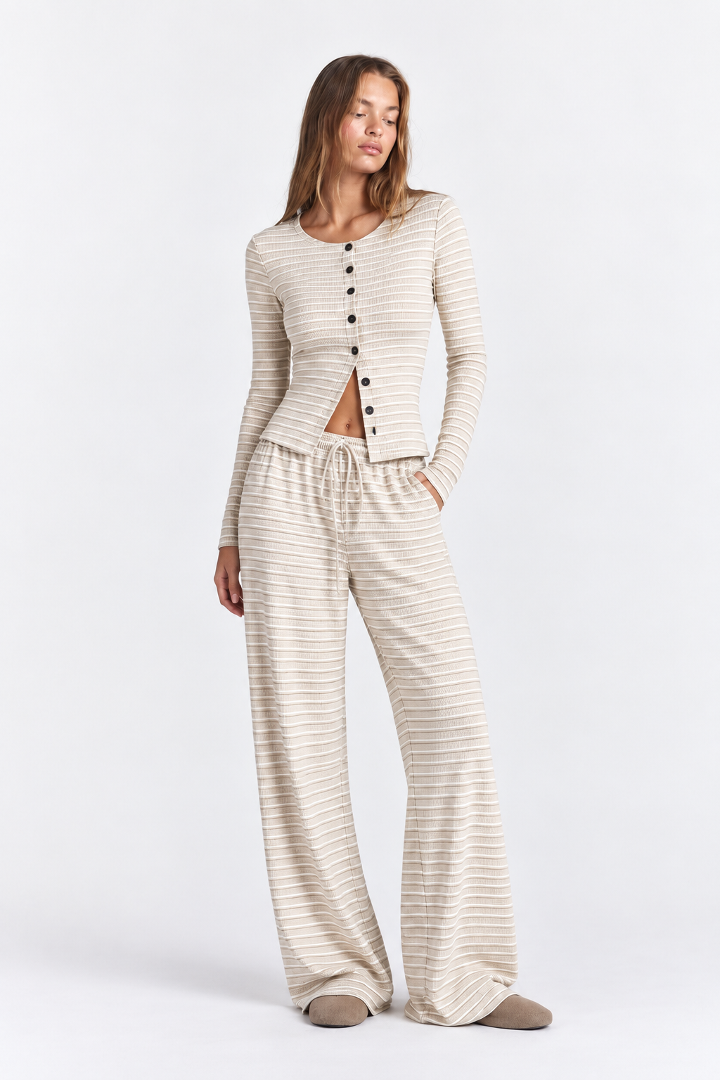 Elara | Co-ord Lounge Set Beige
