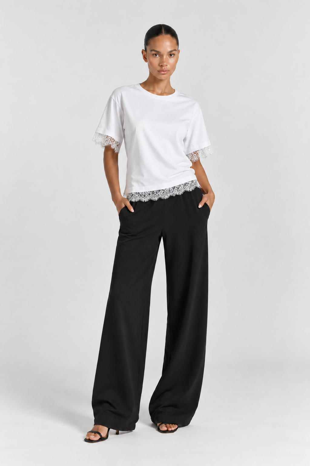 Sienna | Kanten Top met Oversized Fit