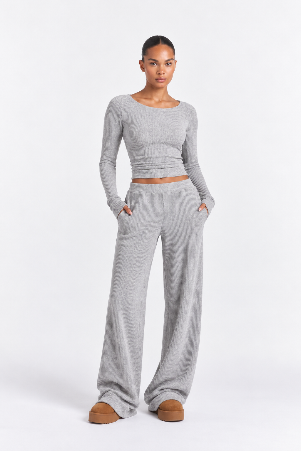 Kiki | Co-ord Lounge Set met Wide-Leg Broek